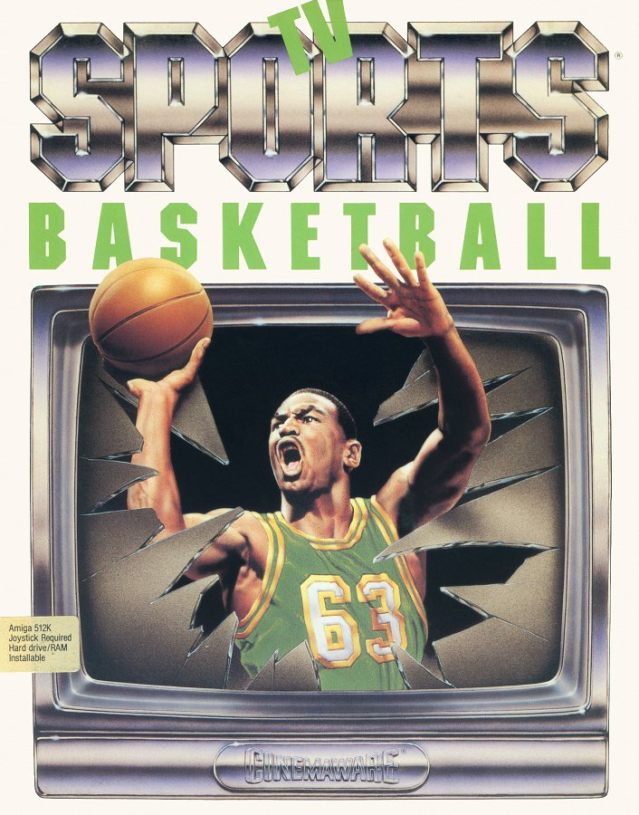 TV Sports Basketball box art for Amiga